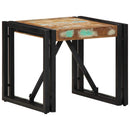 sofabord 40x40x35 cm massivt genbrugstræ flerfarvet
