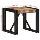 sofabord 40x40x35 cm massivt genbrugstræ flerfarvet