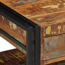 sofabord 90x50x38 cm massivt genbrugstræ flerfarvet