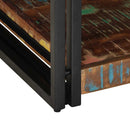 sofabord 90x50x38 cm massivt genbrugstræ flerfarvet