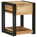 sengebord 40x40x50 cm massivt ru mangotræ