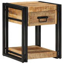 sengeskabe 2 stk 40x40x50 cm massivt ru mangotræ