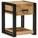 sengeskabe 2 stk 40x40x50 cm massivt ru mangotræ