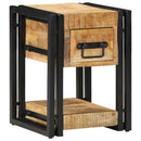 Natskab med skuffe 2 pcs Brun 30 x 30 x 40 cm Massivt mangotræ