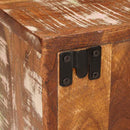 Sengebord 2 pcs Brun 35 x 33 x 48 cm Massivt genbrugstræ
