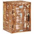 Sengebord 2 pcs Brun 35 x 33 x 48 cm Massivt genbrugstræ