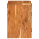 Sengebord 2 pcs Brun 35 x 33 x 48 cm Massivt træ akacie