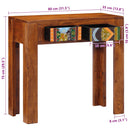 konsolbord 80x35x75 cm massivt akacietræ