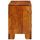 tv-bord 90x30x45 massivt akacietræ flerfarvet