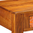 Skrivebord med skuffe med opbevaring Brun 100 x 50 x 75 cm