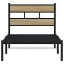 sengeramme uden madras 75x190 cm metal sonoma-eg