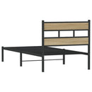 sengeramme uden madras 75x190 cm metal sonoma-eg