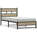 sengeramme uden madras 100x200 cm metal sonoma-eg