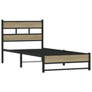 sengeramme uden madras 100x200 cm metal sonoma-eg