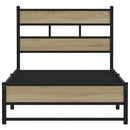 sengeramme uden madras 100x200 cm metal sonoma-eg