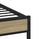 sengeramme uden madras 100x200 cm metal sonoma-eg