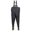waders med støvler str. 39 sort