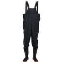 waders med støvler str. 40 sort