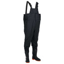 waders med støvler str. 45 sort