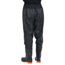 waist waders med støvler str. 38 sort