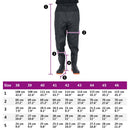 waist waders med støvler str. 39 sort