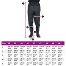 waist waders med støvler str. 42 sort