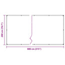 klar presenning med øjer 2x8 m PVC
