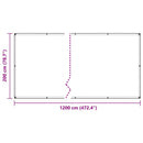 klar presenning med øjer 2x12 m PVC