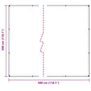 klar presenning med øjer 3x3 m PVC