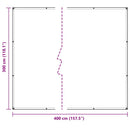 klar presenning med øjer 3x4 m PVC