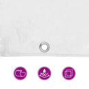 klar presenning med øjer 4x6 m PVC