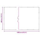 klar presenning med øjer 4x12 m PVC