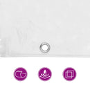klar presenning med øjer 6x8 m PVC