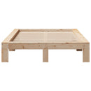 sengeramme uden madras 120x190 cm massivt fyrretræ