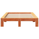 sengeramme uden madras 120x190 cm massivt fyrretræ gyldenbrun