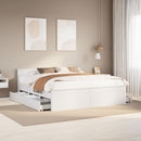 sengeramme m. sengegavl 180x200 cm uden madras massivt fyr hvid