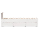 sengeramme m. sengegavl 90x190 cm uden madras massivt fyr hvid