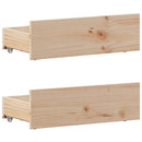 sengeramme m. sengegavl 75x190 cm uden madras massivt fyr