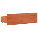 sengeramme m. skuffer 180x200 cm uden madras massivt fyr brun