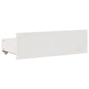 sengeramme m. skuffer 150x200 cm uden madras massivt fyr hvid