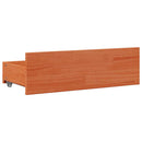 sengeramme m. skuffer 150x200 cm uden madras massivt fyr brun