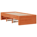 sengeramme m. skuffer 100x200 cm uden madras massivt fyr brun