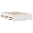 sengeramme m. skuffer 140x190 cm uden madras massivt fyr hvid