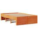sengeramme m. skuffer 120x190 cm uden madras massivt fyr brun