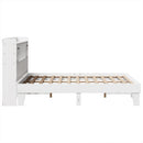 sengeramme uden madras 150x200 cm massivt fyrretræ hvid