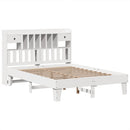sengeramme uden madras 140x190 cm massivt fyrretræ hvid
