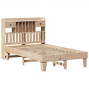 sengeramme uden madras 135x190 cm massivt fyrretræ hvid