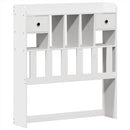 sengeramme uden madras 90x190 cm massivt fyrretræ hvid