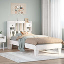 sengeramme uden madras 90x190 cm massivt fyrretræ hvid