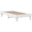 sengeramme uden madras 75x190 cm massivt fyrretræ hvid